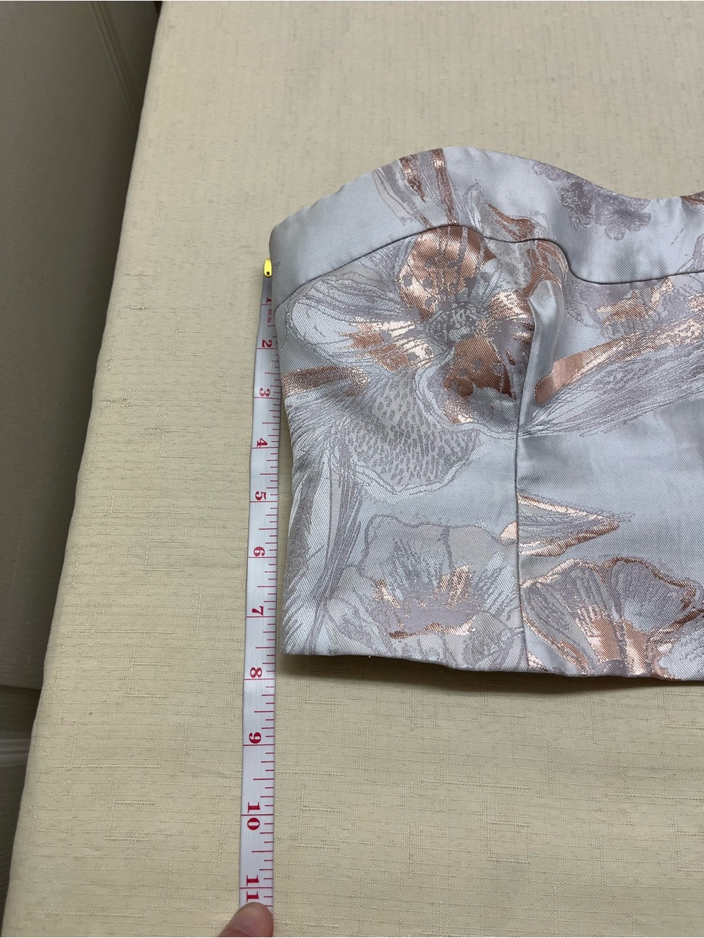 Coast size 8 floral corset Jacquard Bodice crop top - Picture 3 of 13